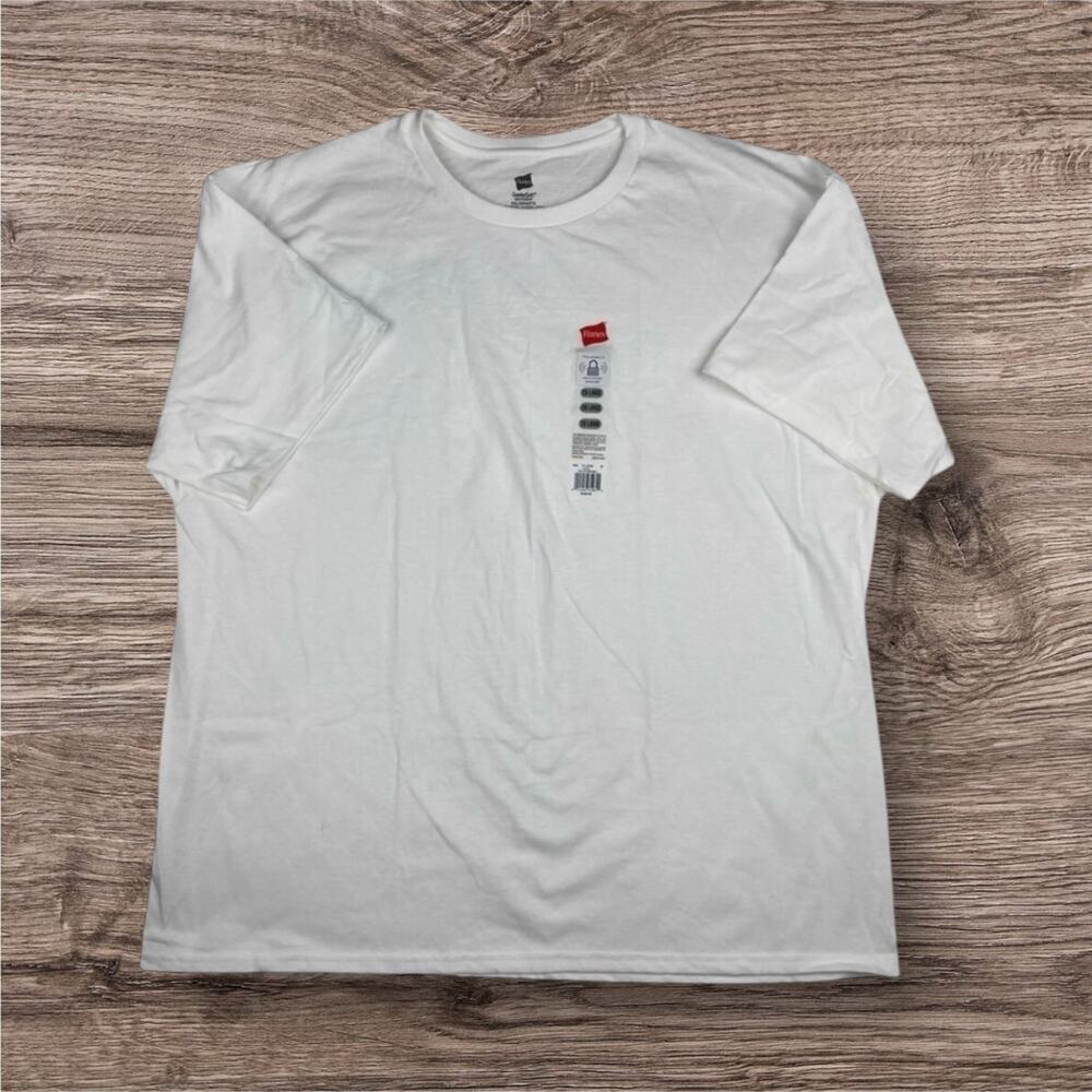 Hanes Men’s ComfortSoft Heavyweight T-Shirt 2XL White | 100% Cotton | NWT